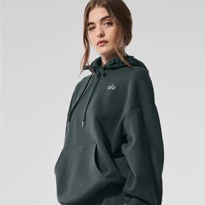 ALO Yoga Women's Green Hoodie